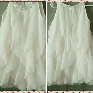 Girl's Biscotti Formal Ivory Dress 5